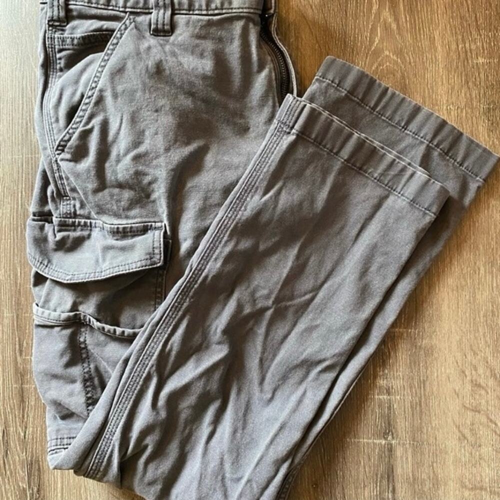 Carhartt Men’s Cargo Work Pants 34x32 Rugged Flex Gray